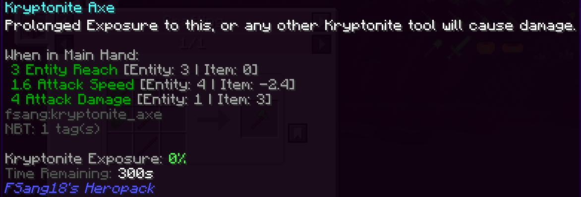 Kryptonite Axe